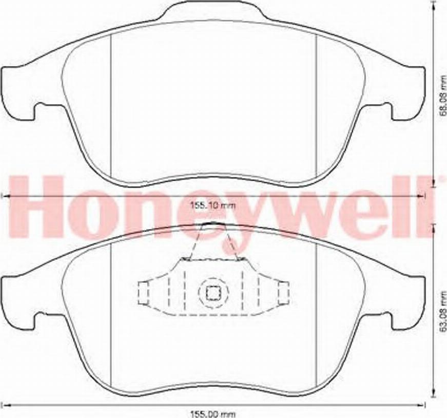 BENDIX 573316B - Гальмівні колодки, дискові гальма autozip.com.ua