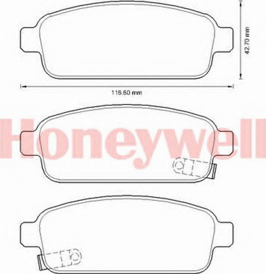 BENDIX 573335B - Гальмівні колодки, дискові гальма autozip.com.ua