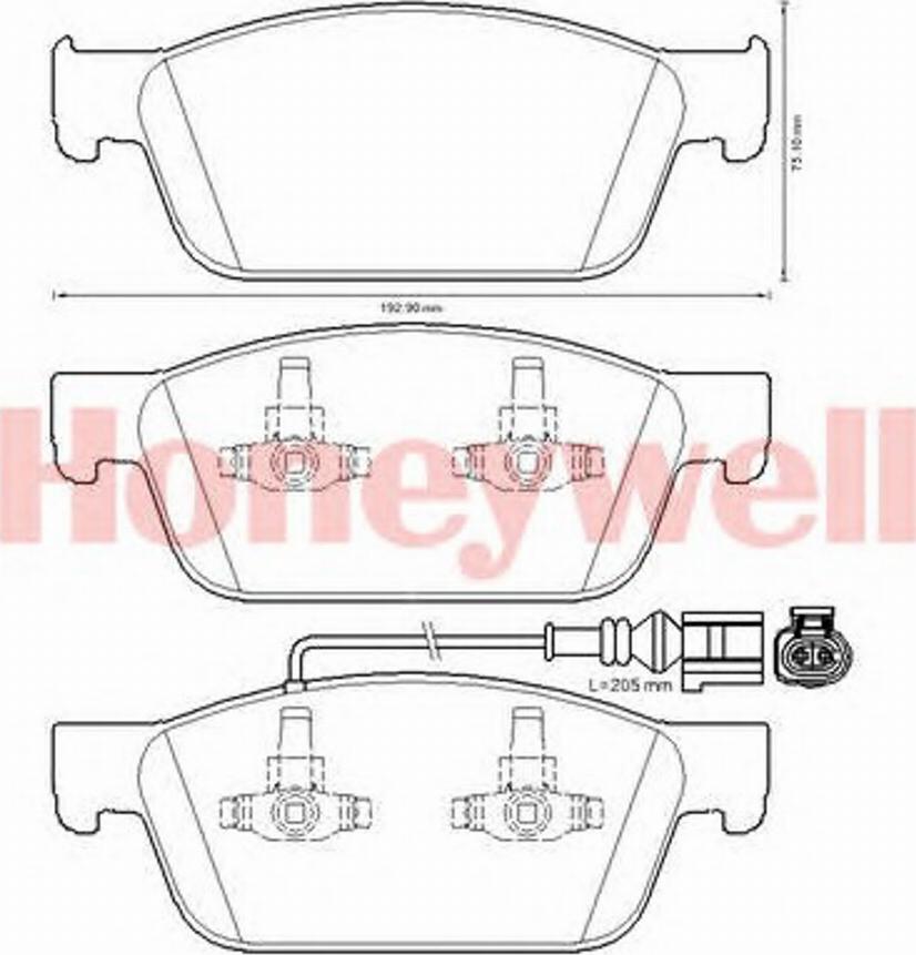 BENDIX 573330B - Гальмівні колодки, дискові гальма autozip.com.ua