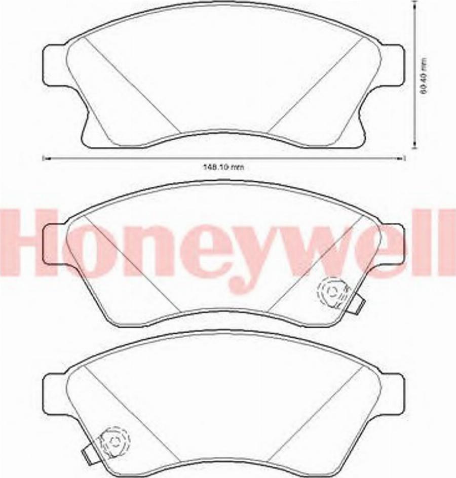 BENDIX 573332B - Гальмівні колодки, дискові гальма autozip.com.ua