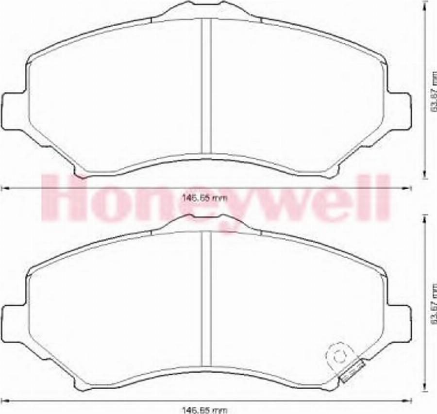 BENDIX 573298B - Гальмівні колодки, дискові гальма autozip.com.ua