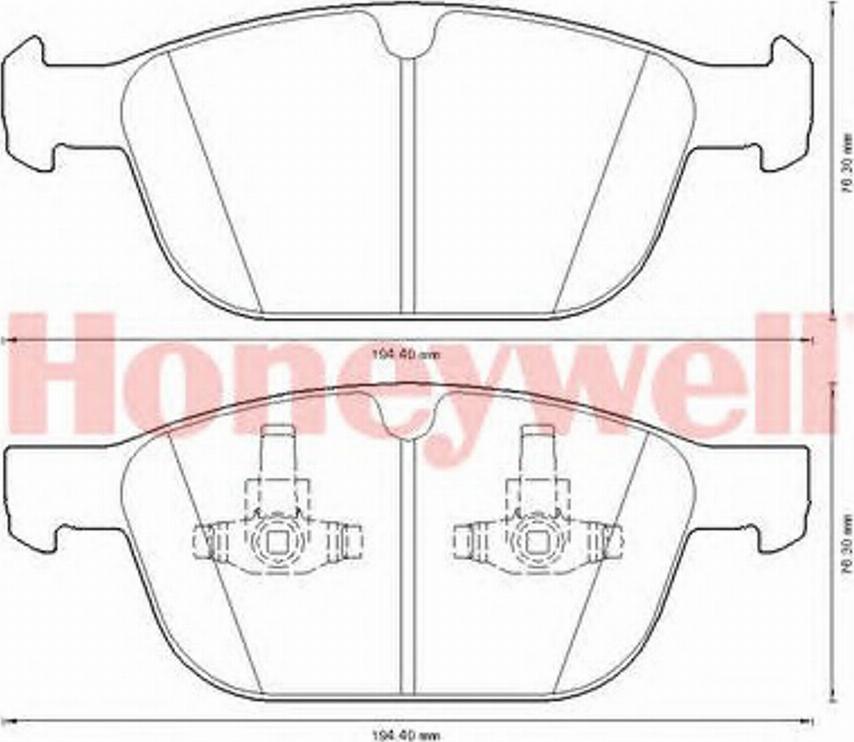 BENDIX 573293B - Гальмівні колодки, дискові гальма autozip.com.ua