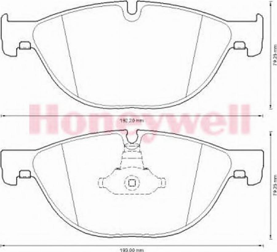 BENDIX 573292B - Гальмівні колодки, дискові гальма autozip.com.ua