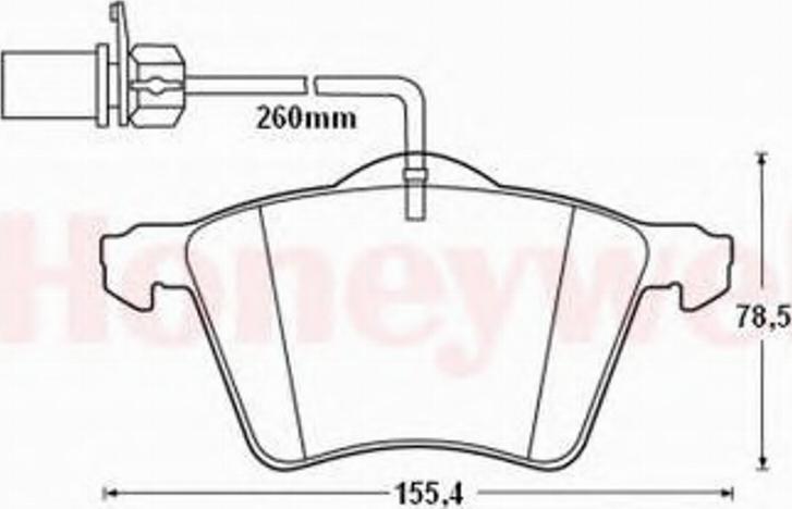 BENDIX 573206B - Гальмівні колодки, дискові гальма autozip.com.ua