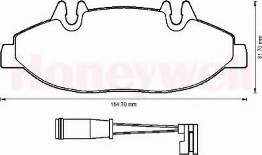 BENDIX 573221B - Гальмівні колодки, дискові гальма autozip.com.ua