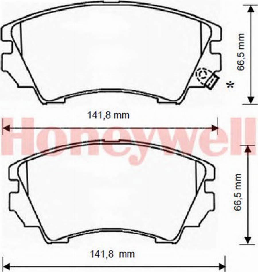 BENDIX 573270B - Гальмівні колодки, дискові гальма autozip.com.ua