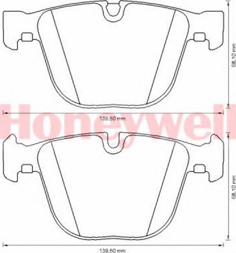 BENDIX 573271B - Гальмівні колодки, дискові гальма autozip.com.ua