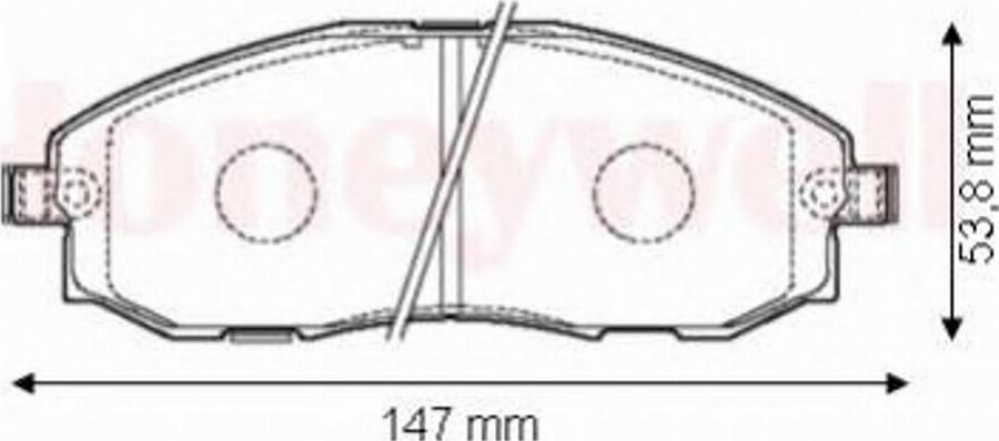 BENDIX 572442B - Гальмівні колодки, дискові гальма autozip.com.ua