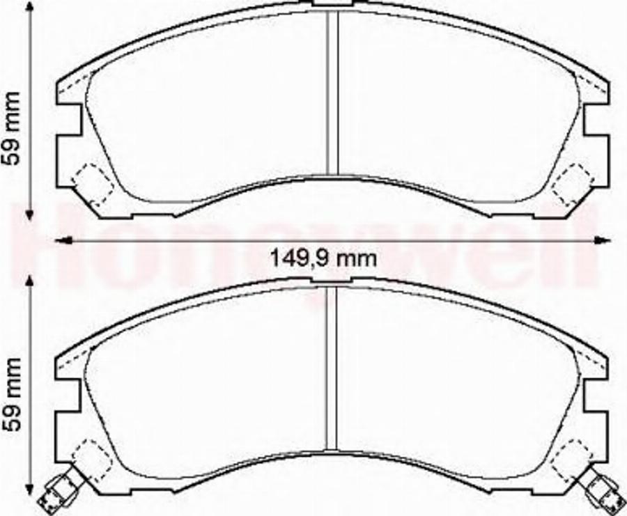 BENDIX Braking 572447B - Гальмівні колодки, дискові гальма autozip.com.ua