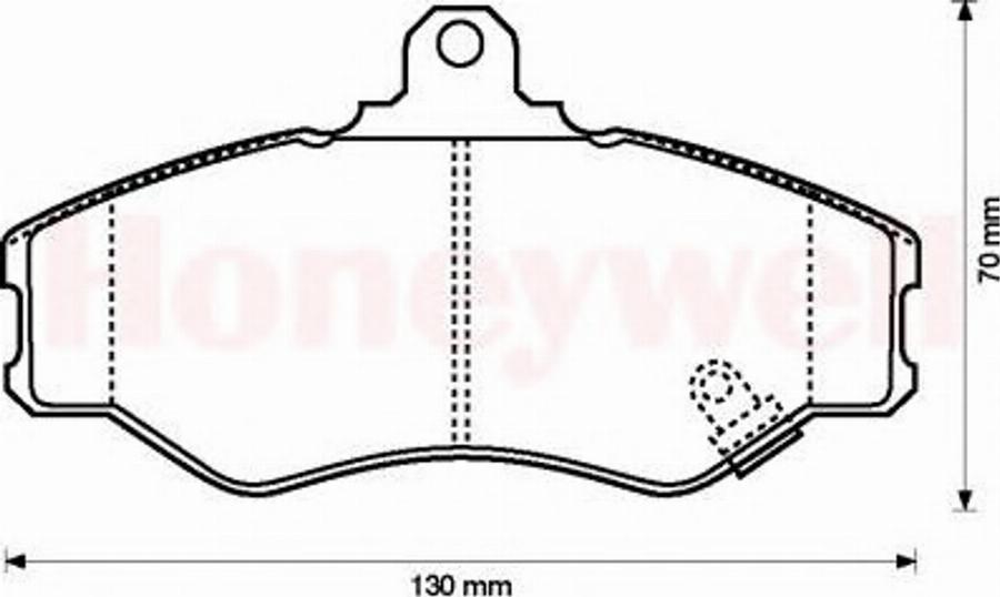 BENDIX 572411B - Гальмівні колодки, дискові гальма autozip.com.ua