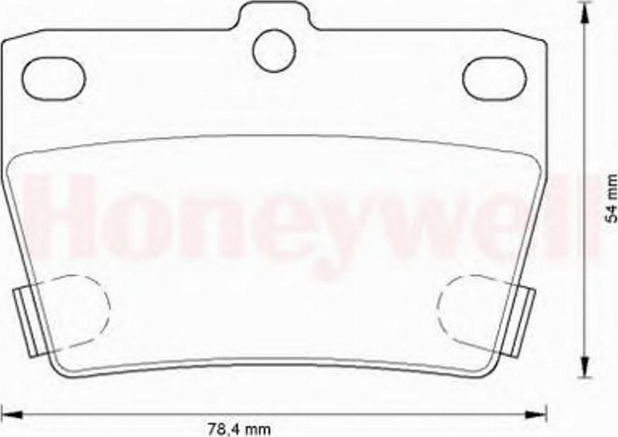 BENDIX 572488B - Гальмівні колодки, дискові гальма autozip.com.ua