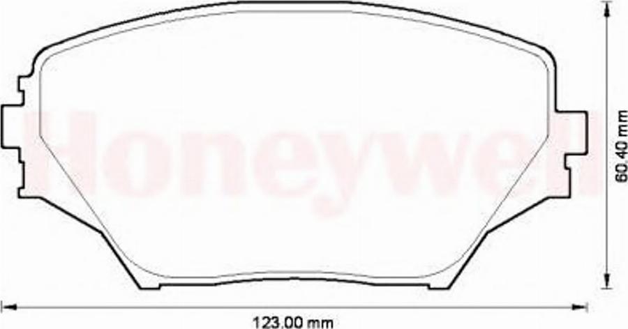 BENDIX Braking 572487B - Гальмівні колодки, дискові гальма autozip.com.ua