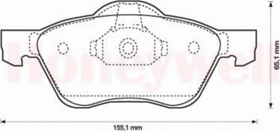 BENDIX 572431B - Гальмівні колодки, дискові гальма autozip.com.ua