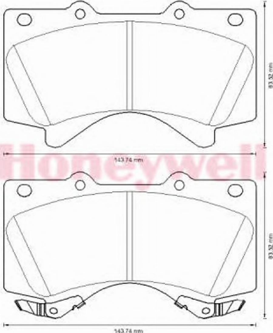 BENDIX 572599B - Гальмівні колодки, дискові гальма autozip.com.ua