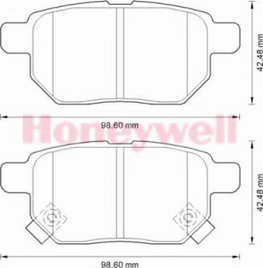 BENDIX 572591B - Гальмівні колодки, дискові гальма autozip.com.ua