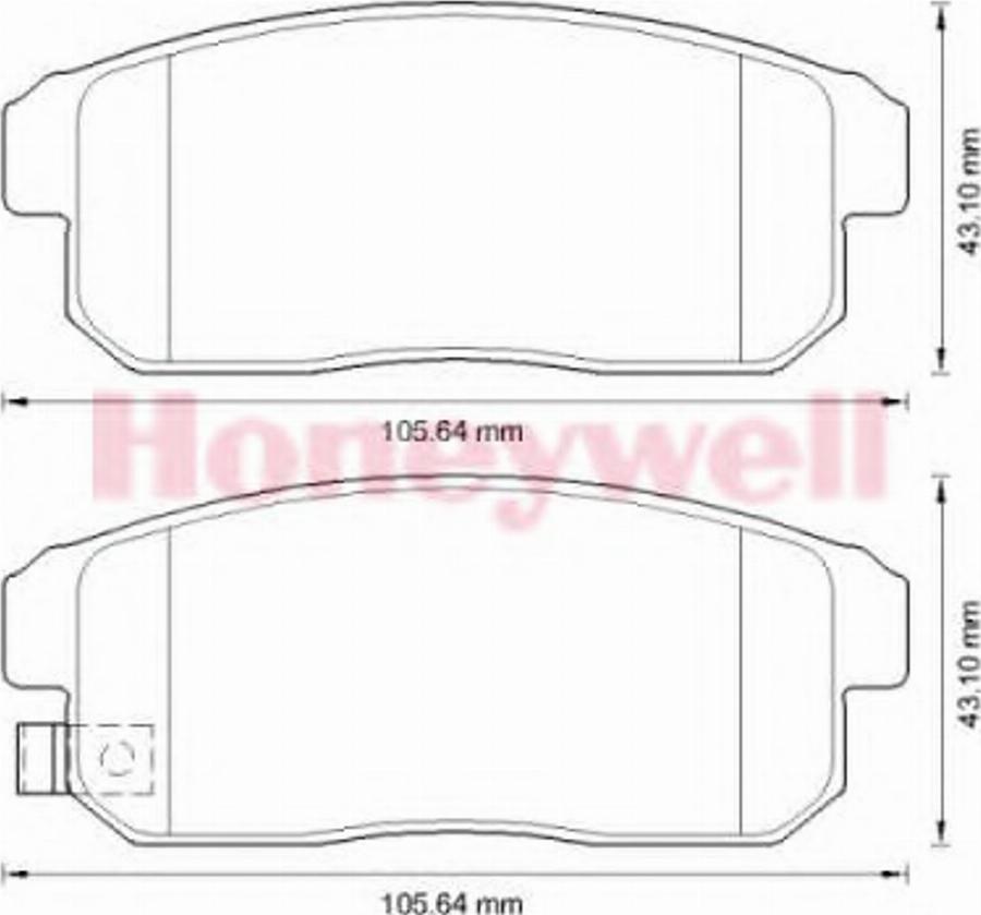 BENDIX 572592B - Гальмівні колодки, дискові гальма autozip.com.ua