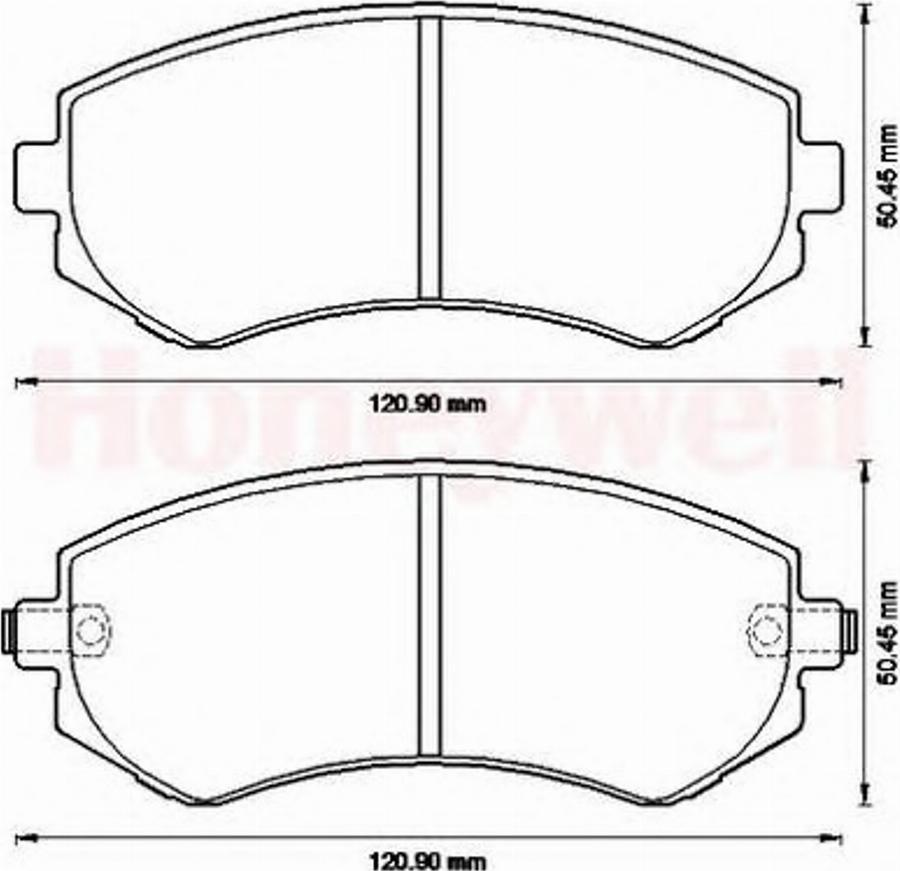 BENDIX 572541B - Гальмівні колодки, дискові гальма autozip.com.ua