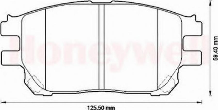 BENDIX Braking 572554 B - Гальмівні колодки, дискові гальма autozip.com.ua