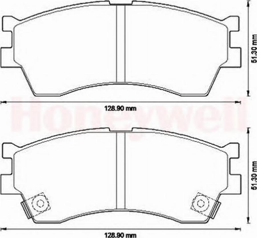 BENDIX 572560B - Гальмівні колодки, дискові гальма autozip.com.ua