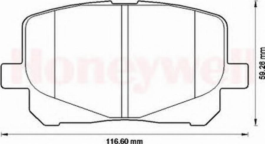 BENDIX Braking 572563B - Гальмівні колодки, дискові гальма autozip.com.ua