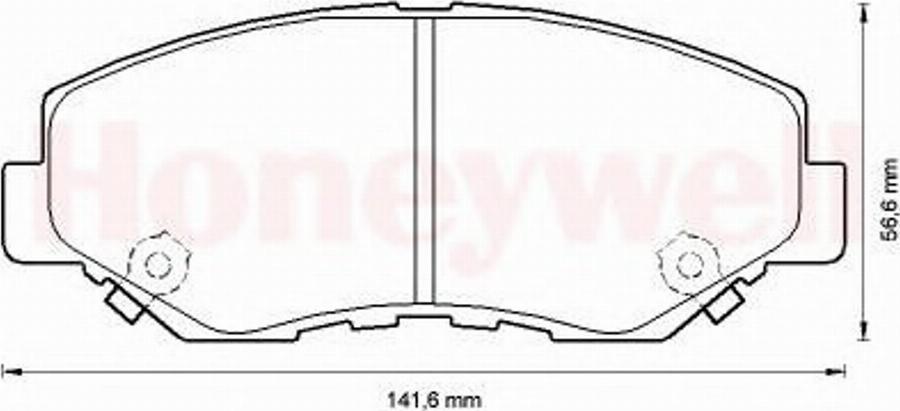 BENDIX 572504B - Гальмівні колодки, дискові гальма autozip.com.ua