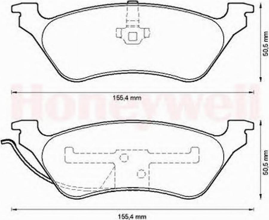 BENDIX 572505 B - Гальмівні колодки, дискові гальма autozip.com.ua