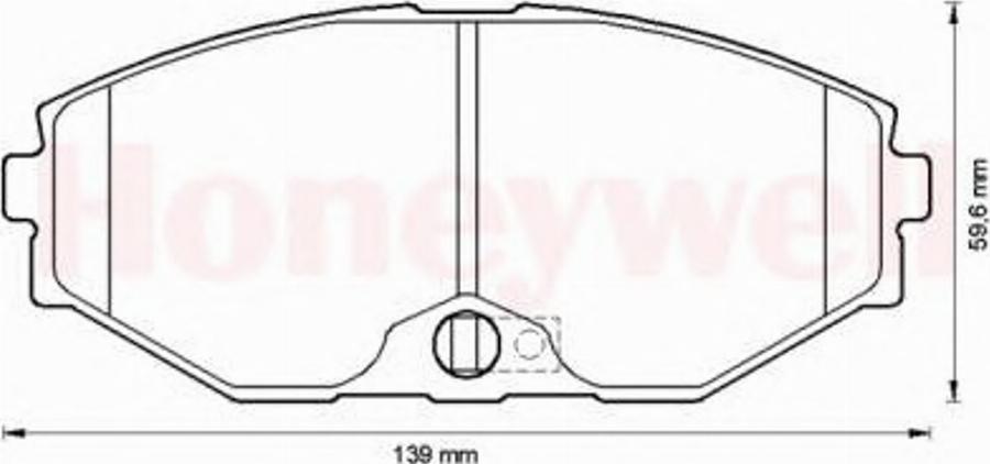 BENDIX 572506B - Гальмівні колодки, дискові гальма autozip.com.ua