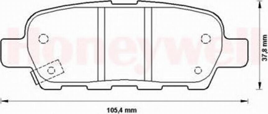 BENDIX 572501B - Гальмівні колодки, дискові гальма autozip.com.ua