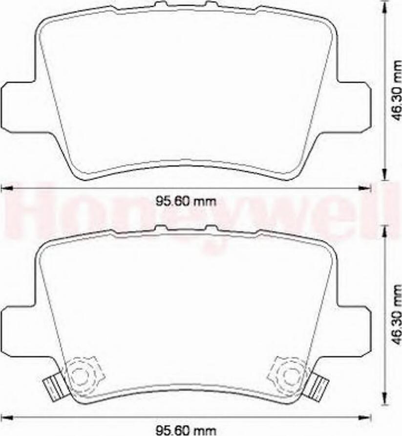 BENDIX 572580B - Гальмівні колодки, дискові гальма autozip.com.ua