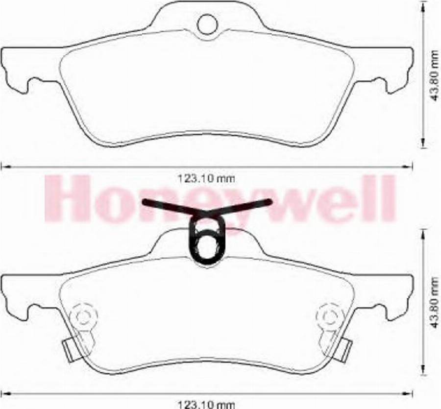 BENDIX 572588B - Гальмівні колодки, дискові гальма autozip.com.ua