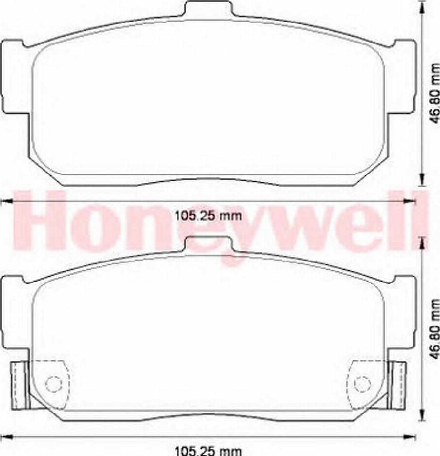 BENDIX 572582B - Гальмівні колодки, дискові гальма autozip.com.ua