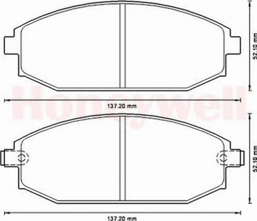 BENDIX Braking 572534B - Гальмівні колодки, дискові гальма autozip.com.ua