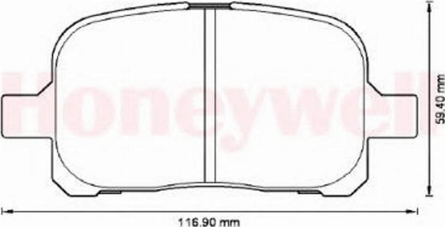 BENDIX Braking 572538B - Гальмівні колодки, дискові гальма autozip.com.ua
