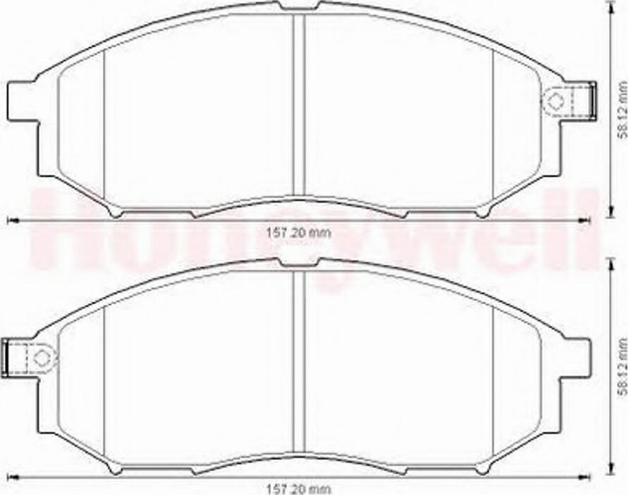 BENDIX 572575 B - Гальмівні колодки, дискові гальма autozip.com.ua