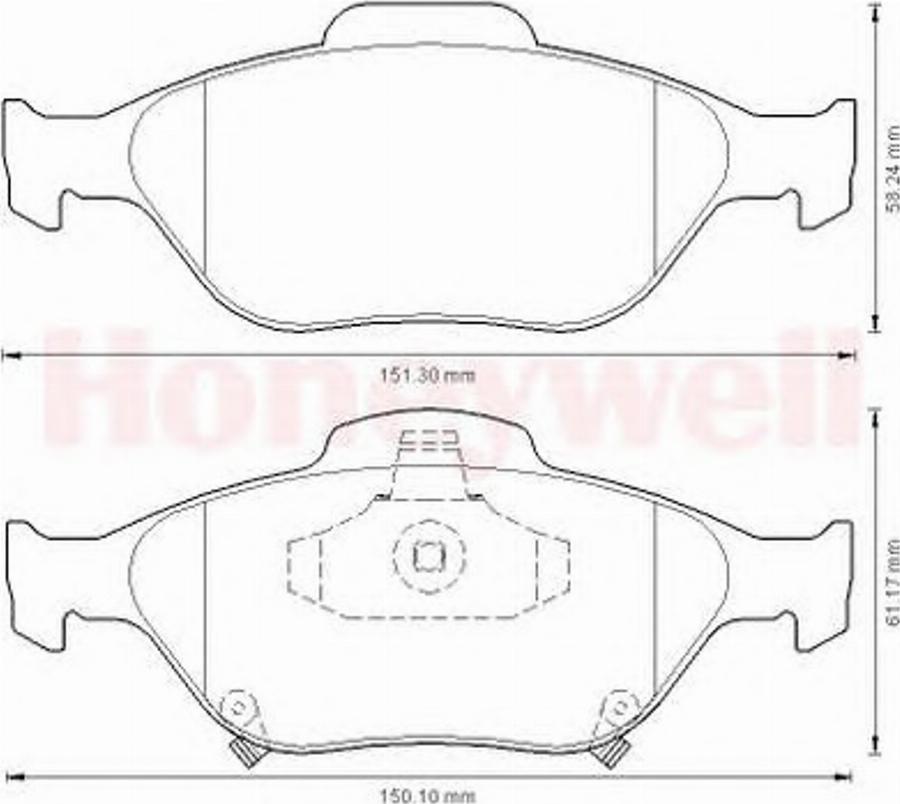 BENDIX 572576B - Гальмівні колодки, дискові гальма autozip.com.ua