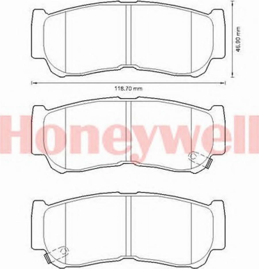 BENDIX 572608B - Гальмівні колодки, дискові гальма autozip.com.ua