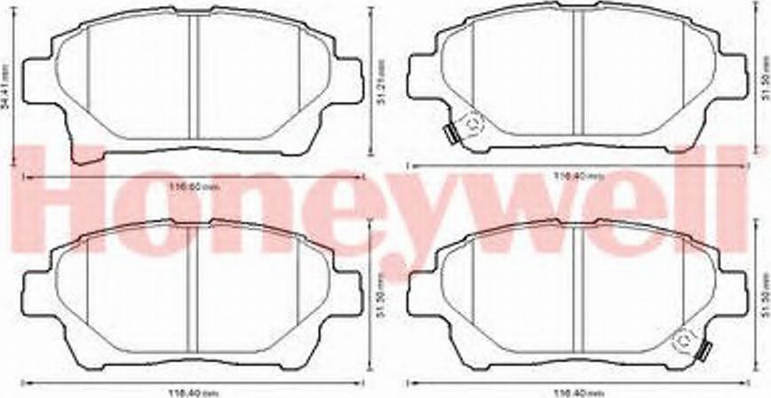 BENDIX 572618B - Гальмівні колодки, дискові гальма autozip.com.ua