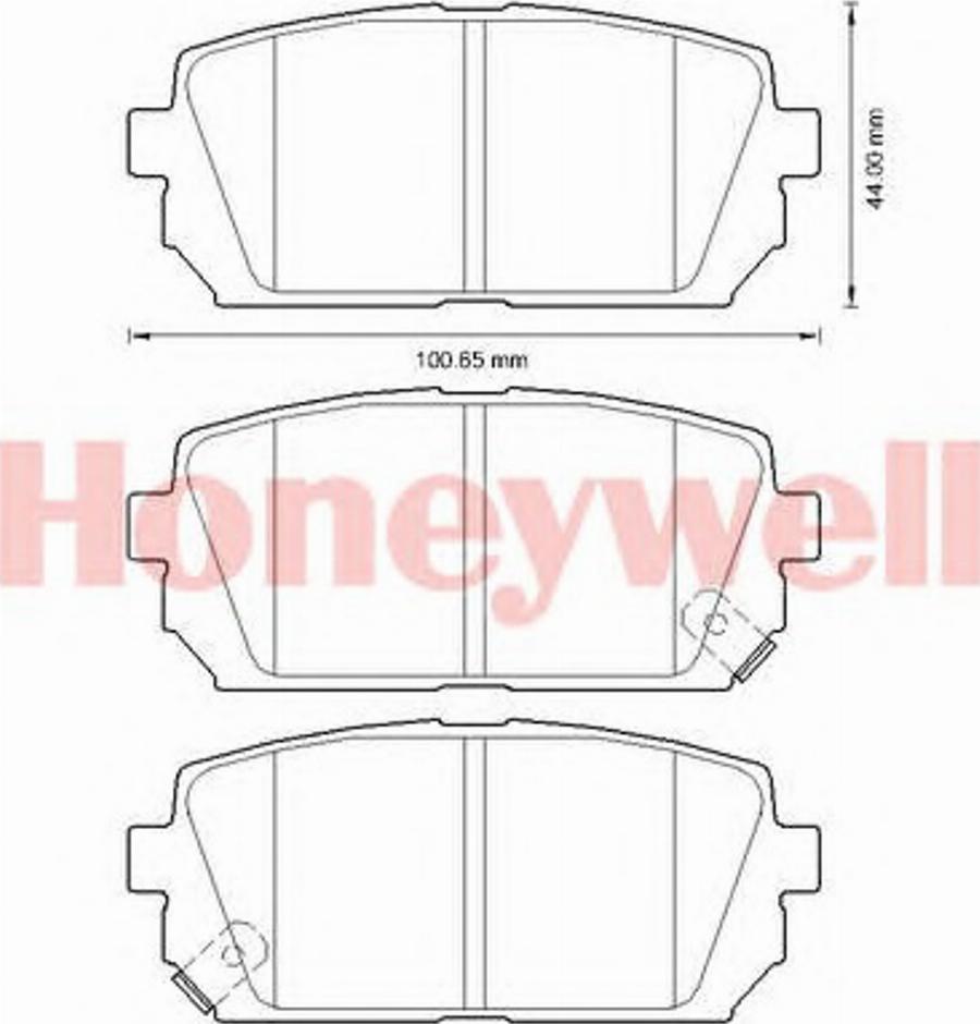 BENDIX 572613B - Гальмівні колодки, дискові гальма autozip.com.ua