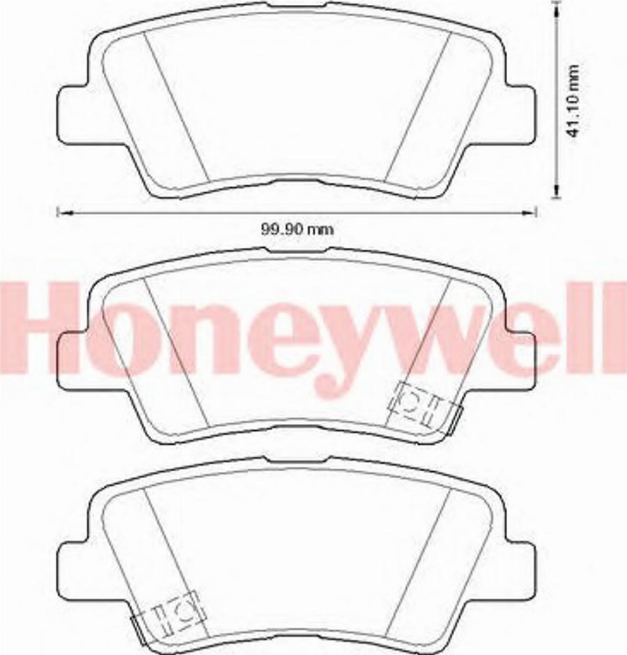 BENDIX 572629B - Гальмівні колодки, дискові гальма autozip.com.ua