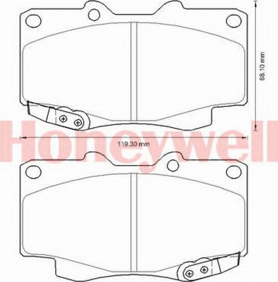 BENDIX 572625B - Гальмівні колодки, дискові гальма autozip.com.ua