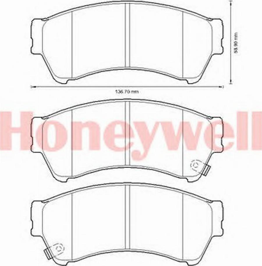 BENDIX 572628B - Гальмівні колодки, дискові гальма autozip.com.ua