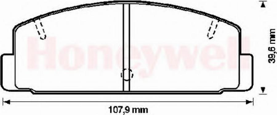 BENDIX 572193B - Гальмівні колодки, дискові гальма autozip.com.ua