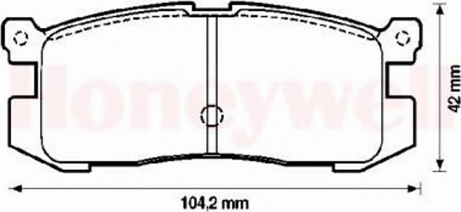 BENDIX 572169B - Гальмівні колодки, дискові гальма autozip.com.ua