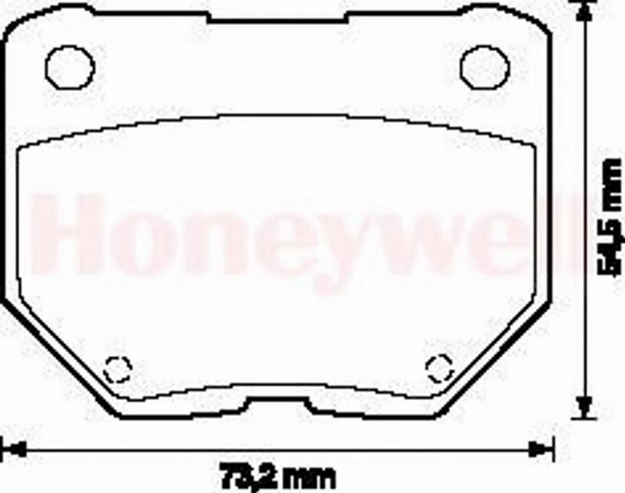 BENDIX 572110B - Гальмівні колодки, дискові гальма autozip.com.ua