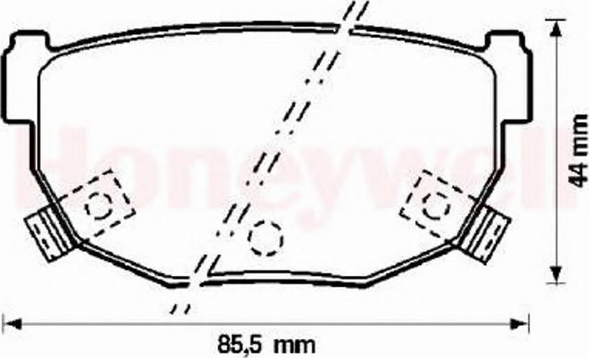 BENDIX 572132B - Гальмівні колодки, дискові гальма autozip.com.ua