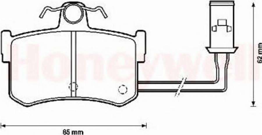 BENDIX 572124B - Гальмівні колодки, дискові гальма autozip.com.ua