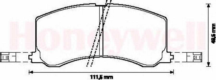 BENDIX 572399 B - Гальмівні колодки, дискові гальма autozip.com.ua