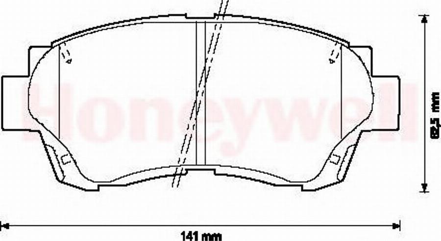 BENDIX 572392B - Гальмівні колодки, дискові гальма autozip.com.ua