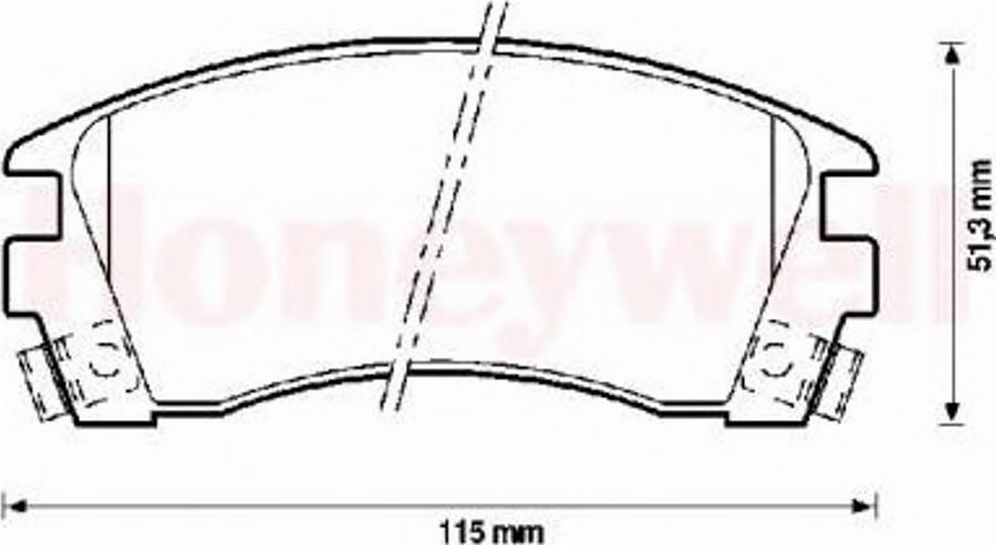 BENDIX 572397B - Гальмівні колодки, дискові гальма autozip.com.ua