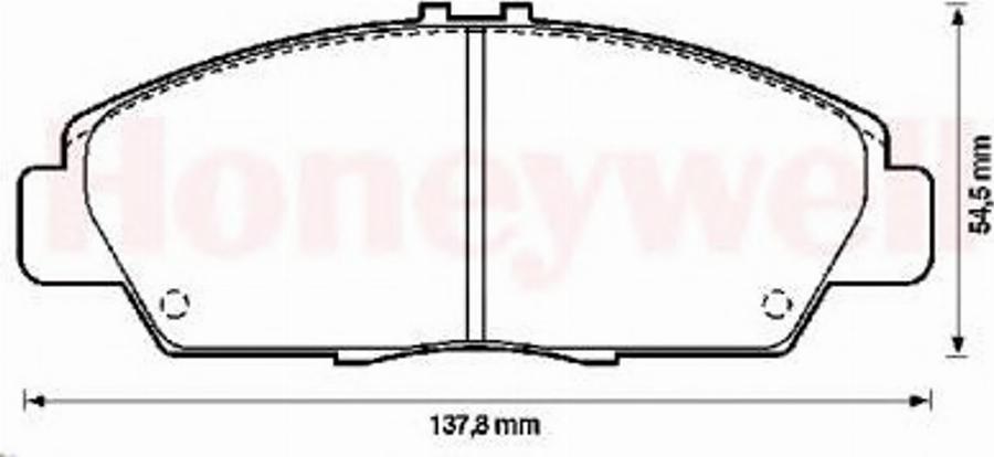 BENDIX 572350B - Гальмівні колодки, дискові гальма autozip.com.ua